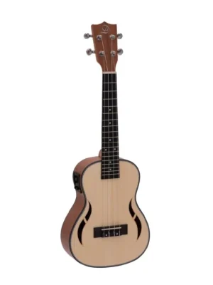 Dimavery UK-800, elektroakustické koncertní ukulele, vrchní deska smrk Akce