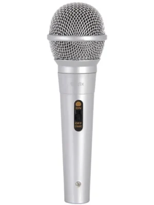 Jen Po Omezenou Doba QTX DM11S dynamický mikrofon, stříbrný
