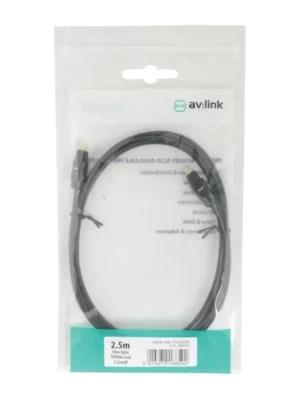 AV:link kabel optický 1x TOSlink samec - 1x TOSlink samec, 2.5m Novinka