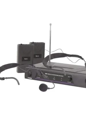 Must-Have QTX VN2, 2-kanálový bezdrátový mikrofonní set 174,1 MHz / 175,0 MHz