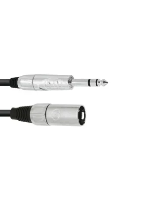 Rychlé Dodání Kabel XK-09 XLR samec - Jack 6,3 stereo, 0,9 m