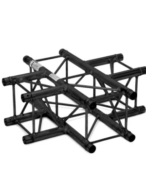 Alutruss Decolock DQ4-SPAC41, 4-cestný křížový díl 90°, černý Přímo Od Výrobce