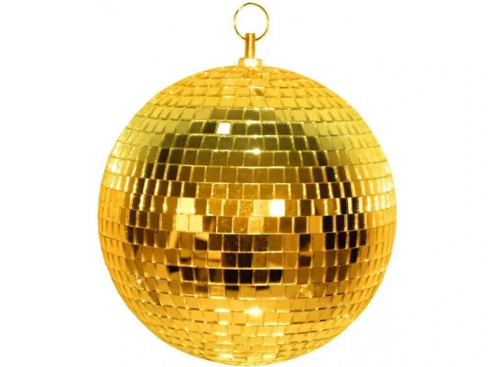 Zrcadlová koule 20 cm, zlatá Nejlepší Volba
