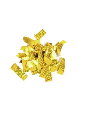 Poslední Šance Tcm Fx metalické obdélníkové konfety 55x18mm, zlaté, laser efect