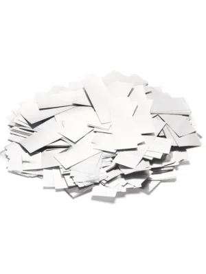 Levný Tcm Fx metalické obdélníkové konfety 55x18mm, bílé, 1kg