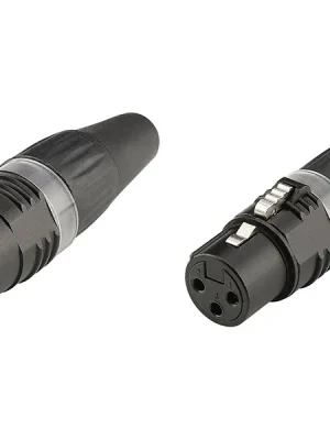 Koupit Online HICON X3CM-BLK - X3CF-BLK XLR konektory kabelové- samice a samec