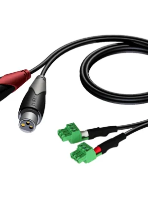 Procab CLA835/1,5 - 2 XLR Female x 2x Terminal block - 1,5m Koupit Online