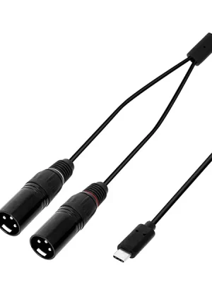 Adam Hall K3 YMM USBC 0150 - kabel USB-C - 2x XLR samec 3m Vysoce Kvalitní