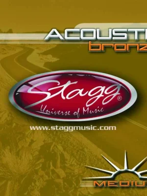 Značkový Stagg AC-1356-BR, sada strun pro akustickou kytaru, medium