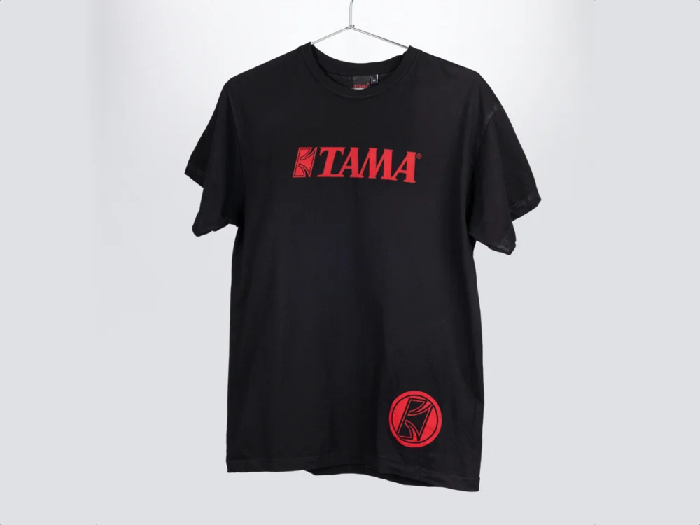 TAMA TT113XXL tričko s logem, XXL, černé Rychlé Dodání