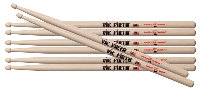 VIC FIRTH American Classic 2B Value Pack (4 pair) Značkový