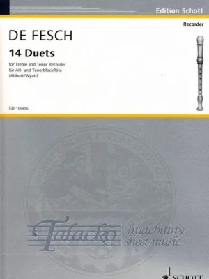 14 Duets for Treble and Tenor Recorder Výprodej