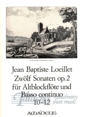 Zwölf Sonaten op. 2 für Altblockflöte und Basso continuo (10-12) Nakupujte Hned