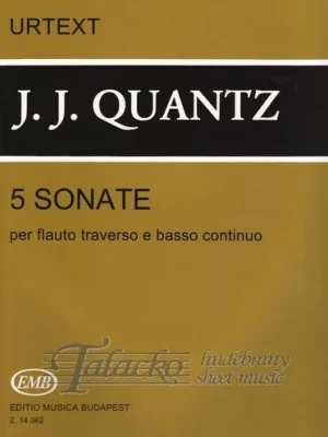 5 Sonate per flauto Zlevněný