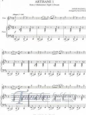 25 Piazzollas Tangos For FLute And Piano Hit Sezóny