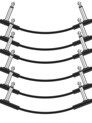 Omezená Nabídka DONNER 15cm Guitar Patch Cable Black 6-Pack