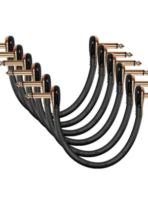 DONNER Professional Guitar Effect Pedal Cable 6 inch 6-Pack Nejlepší Volba