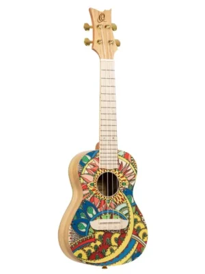 Nízká Cena ORTEGA Art Series Concert Ukulele 4 String - Spruce / Catalpa Mystic India