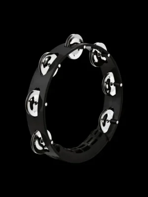 MEINL TOUR TAMBOURINE 8" BLACK, STAINLESS STEEL JINGLES Výhodná Nabídka