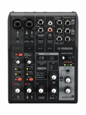 Novinka Yamaha AG06 MK2 Black