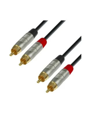 Adam Hall Cables K4 TCC 0090 - Audiokabel REAN 2 x Cinch male auf 2 x Cinch male Sezónní Sleva