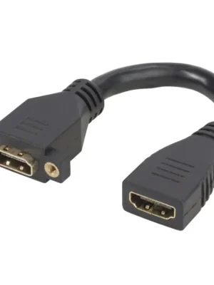 Sommer Cable HDMI fm Einbau<>HDMI fm, 15cm, Black Přímo Od Výrobce