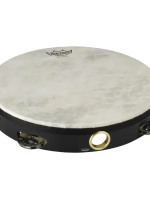 Remo TA-5110-70 Fiberskyn Tambourine – Quadura Black, 10" Zlevněný
