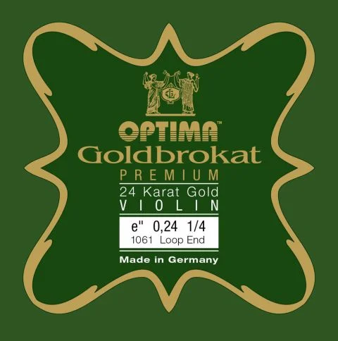 Super Cena Struny pro housle Goldbrokat Premium 24 Karat Gold
