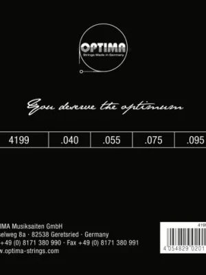 Optima struny pro E-bas Chrome Strings. Round Wound Medium Scale Kup Teď