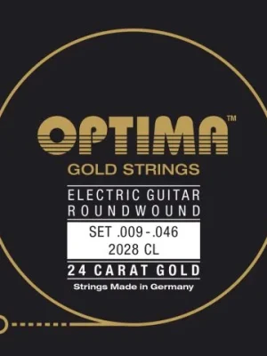 Pouze Dnes Optima struny pro E-kytaru Gold Strings Round Wound
