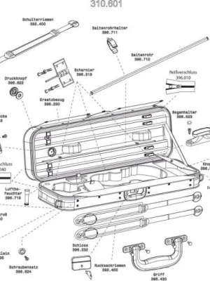 Must-Have Náhradní díly - Pouzdro pro housle Liuteria Venezia