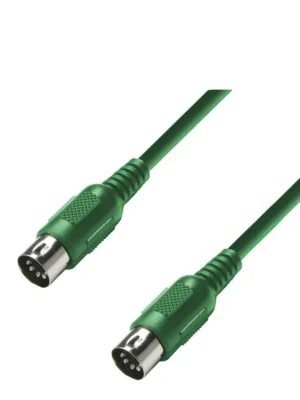 Vysoce Kvalitní Adam Hall kabel MIDI DIN 5 6m Green