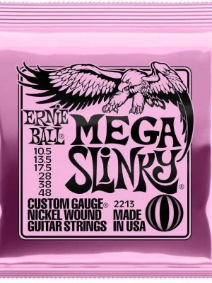 Nejprodávanější Ernie Ball 2213 Mega Slinky 10.5 / 48 struny pro elektrickou kytaru