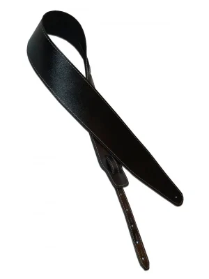 Sleva Proline CJ kožený kytarový řemen černý