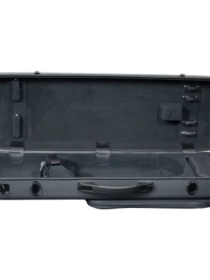 Super Cena Hidersine VNPC1BG Case Violin Oblong Black Grid Carbon Fibre Effect