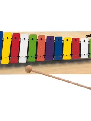 Goldon metalofon 12 barevných kamenů dřevěný rám Ihned K Objednání