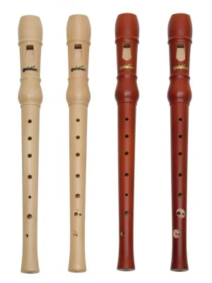 GOLDON - sopránová zobcová flétna dřevěná - typ německý, barva hnědá (42061) Cenový Hit